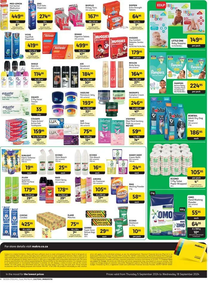 Makro Gauteng : Food from 6 September to 18 September 2024 - Catalogue Page 4