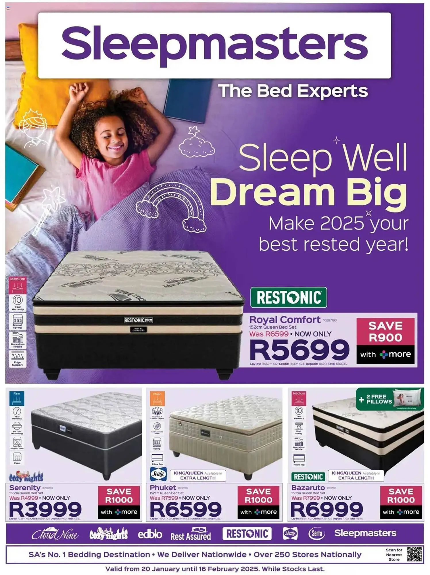 Sleepmasters catalogue from 20 January to 16 February 2025 - Catalogue Page 1