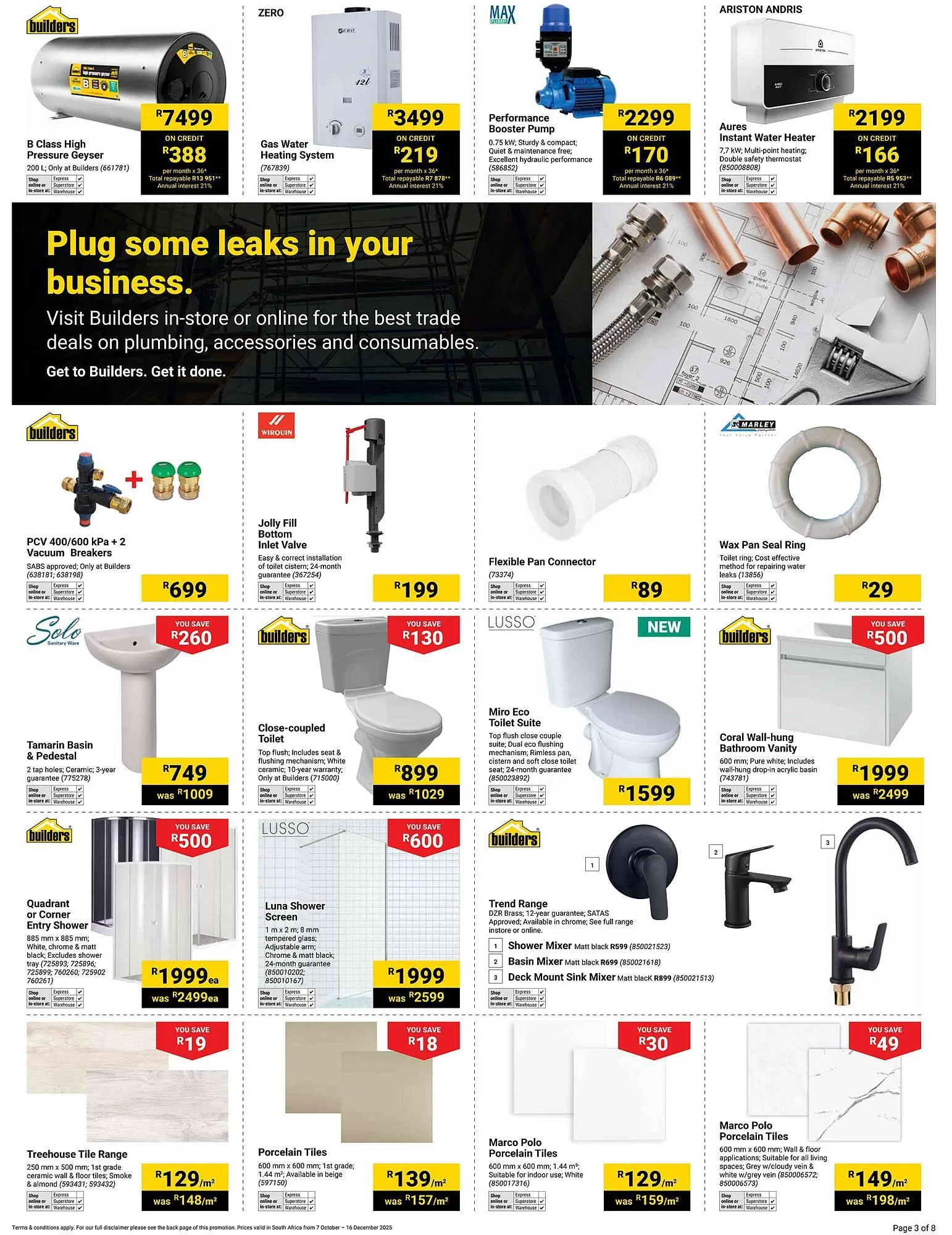 Builders Warehouse catalogue from 7 October to 16 December 2025 - Catalogue Page 2