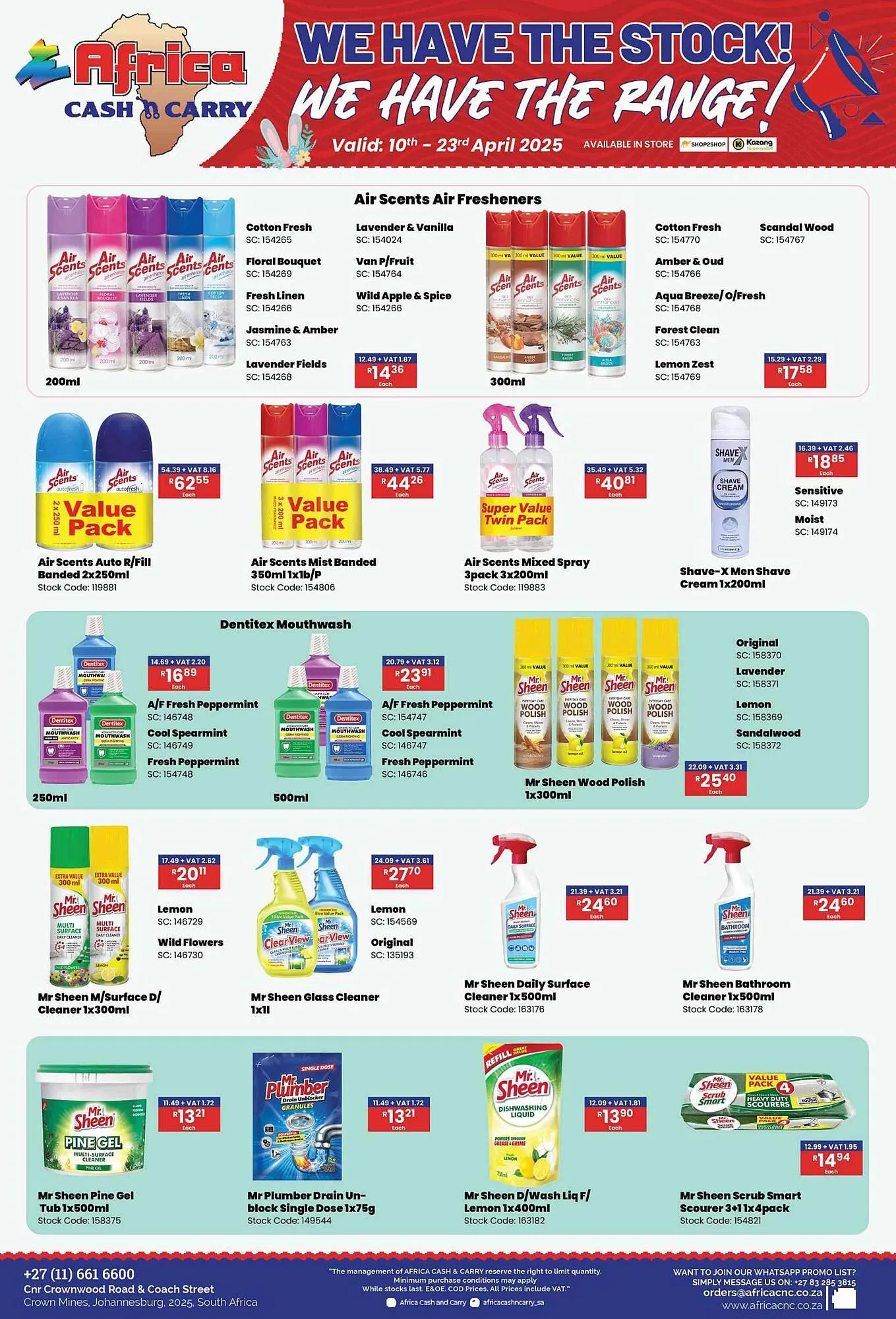 Africa Cash and Carry catalogue from 10 April to 23 April 2025 - Catalogue Page 64