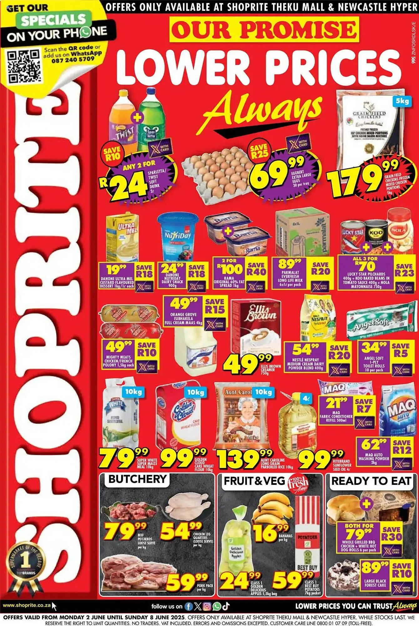 Shoprite catalogue from 2 June to 8 June 2025 - Catalogue Page 1