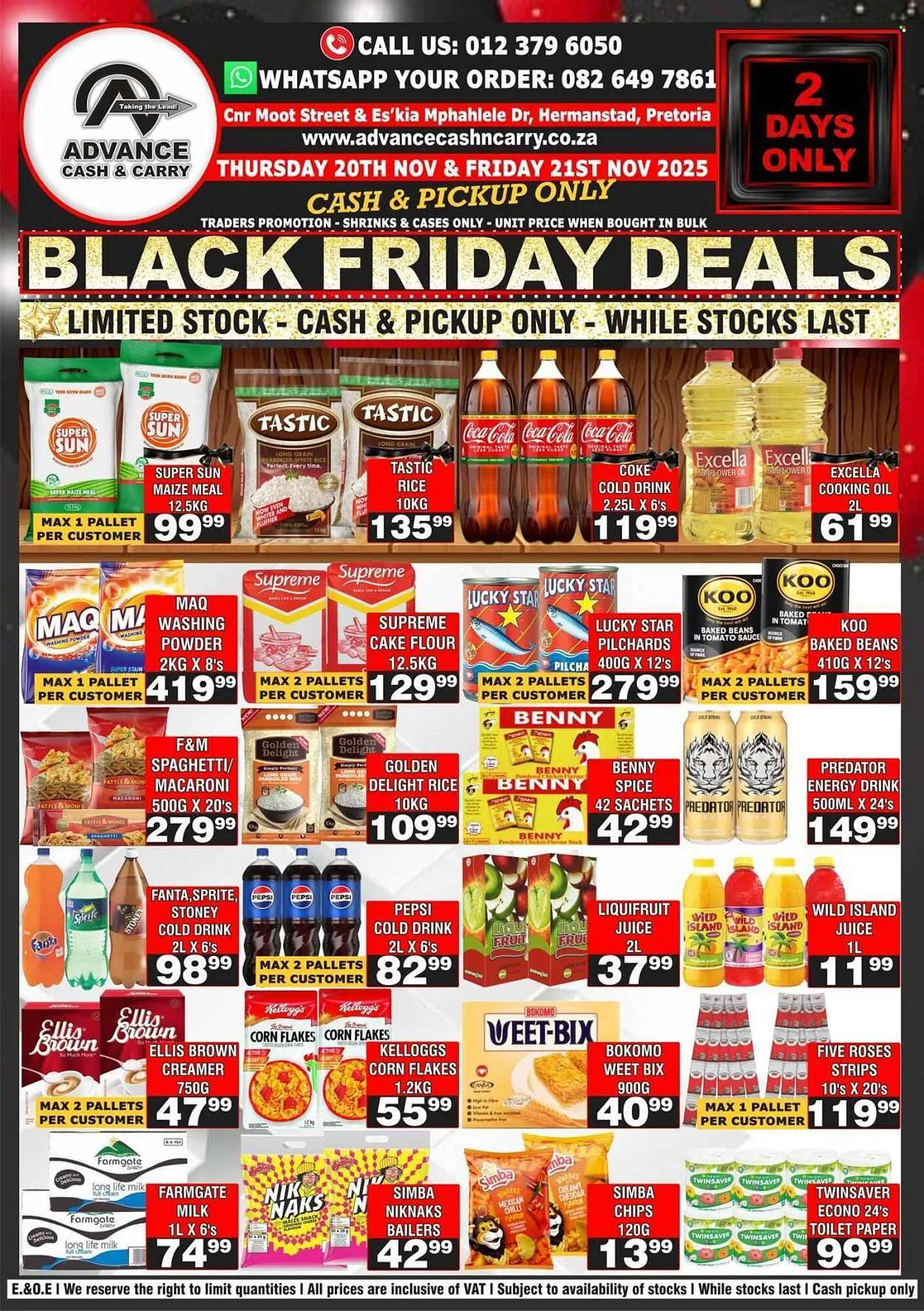 Advance Cash n Carry catalogue from 20 November to 21 November 2025 - Catalogue Page 1