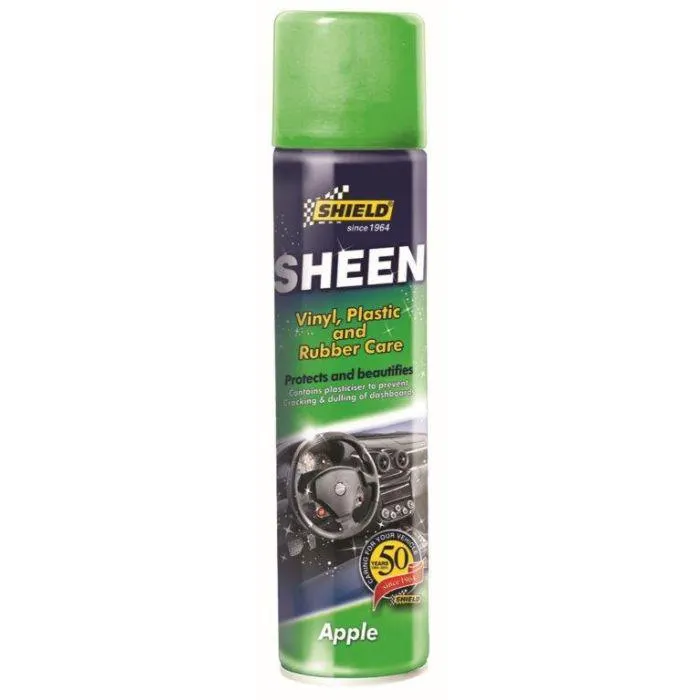 Shield Sheen Vinyl, Plastic & Rubber Care Apple 300ml