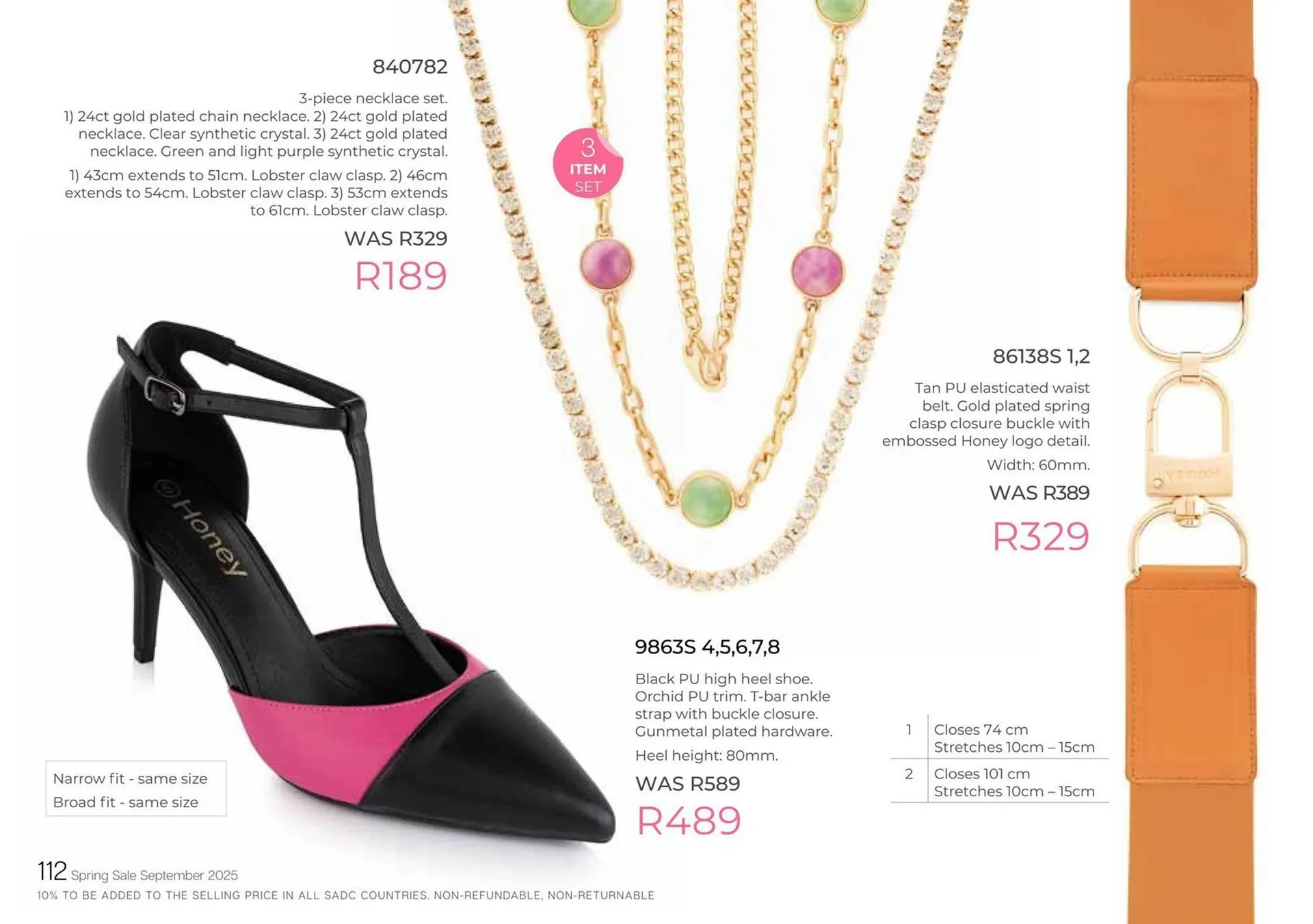 Honey Fashion Accessories catalogue from 3 September to 30 September 2025 - Catalogue Page 114