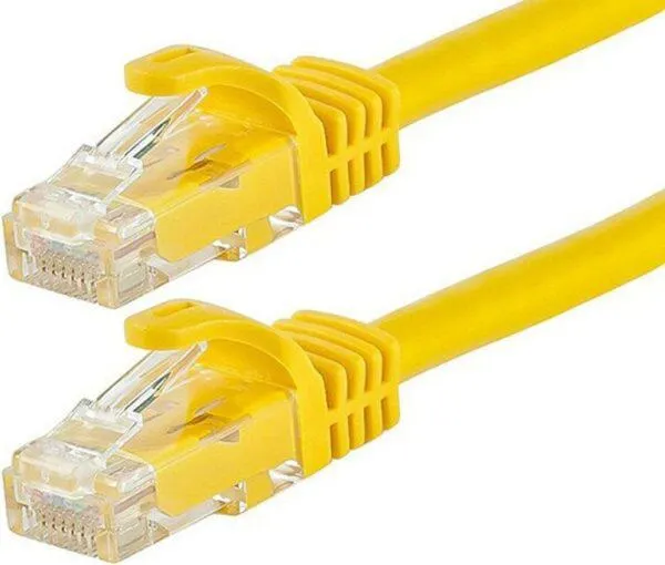 LINKQNET 15M CAT5E MOULDED FLYLEAD YELLO