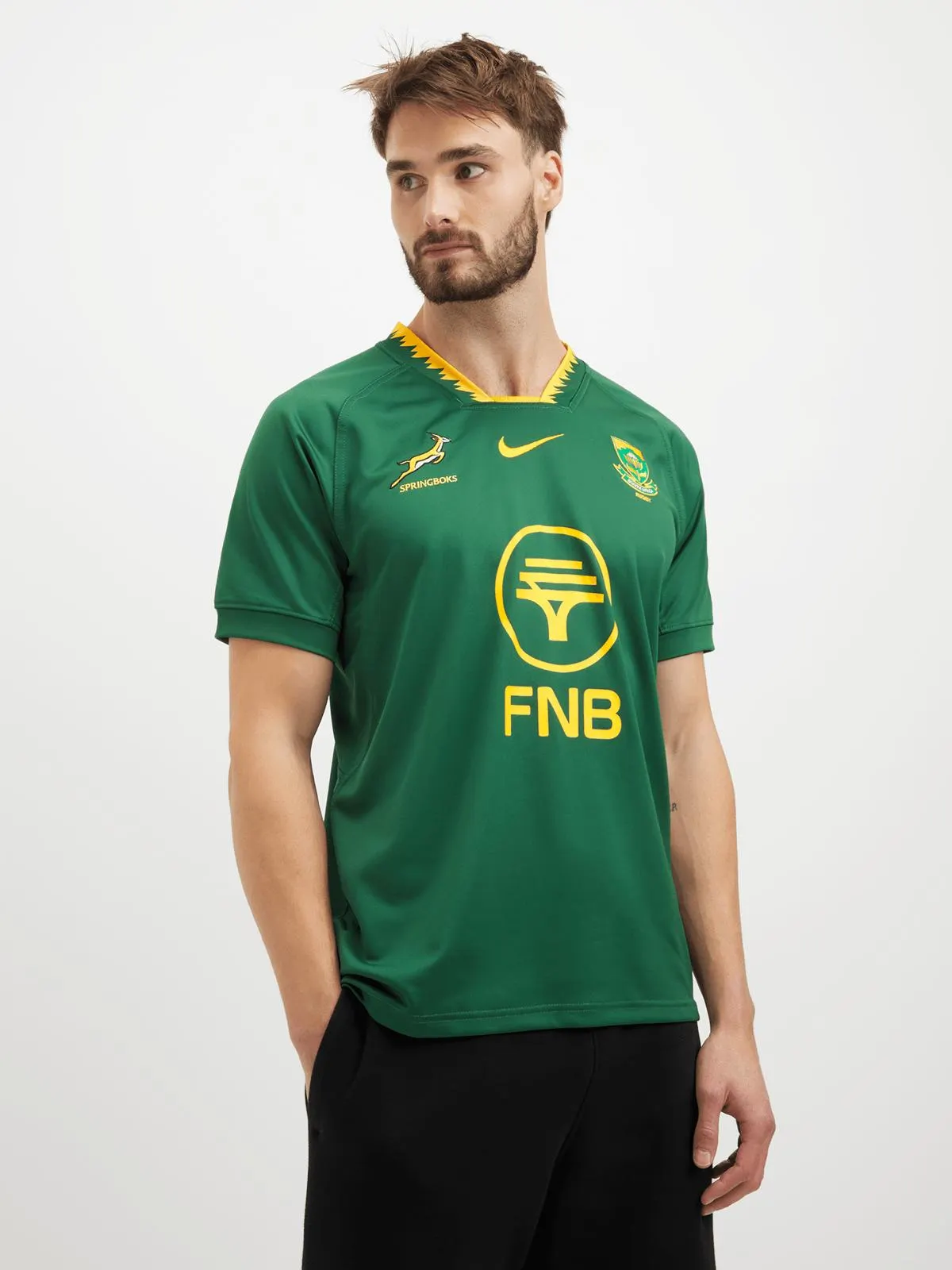 Nike Mens Springboks Home 25/26 Green Stadium Jersey