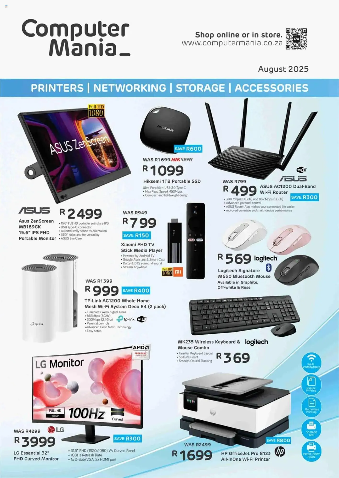 Computer Mania catalogue from 1 August to 31 August 2025 - Catalogue Page 1