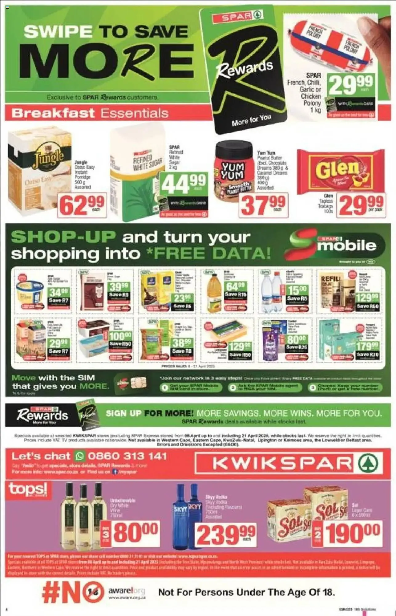 KwikSpar catalogue from 8 April to 21 April 2025 - Catalogue Page 4