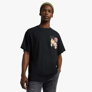 Redbat Men's Black Graphic T-Shirt