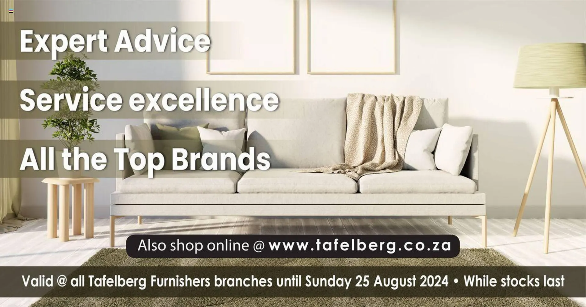 Tafelberg Furnishers catalogue from 19 August to 25 August 2024 - Catalogue Page 1