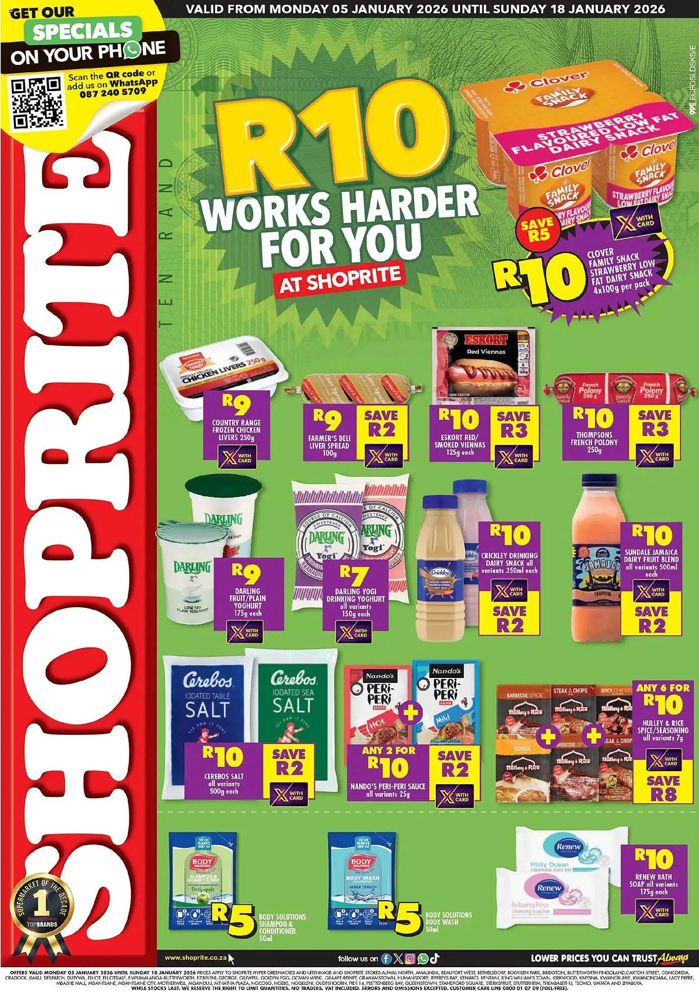 Shoprite catalogue from 5 January to 18 January 2026 - Catalogue Page 1