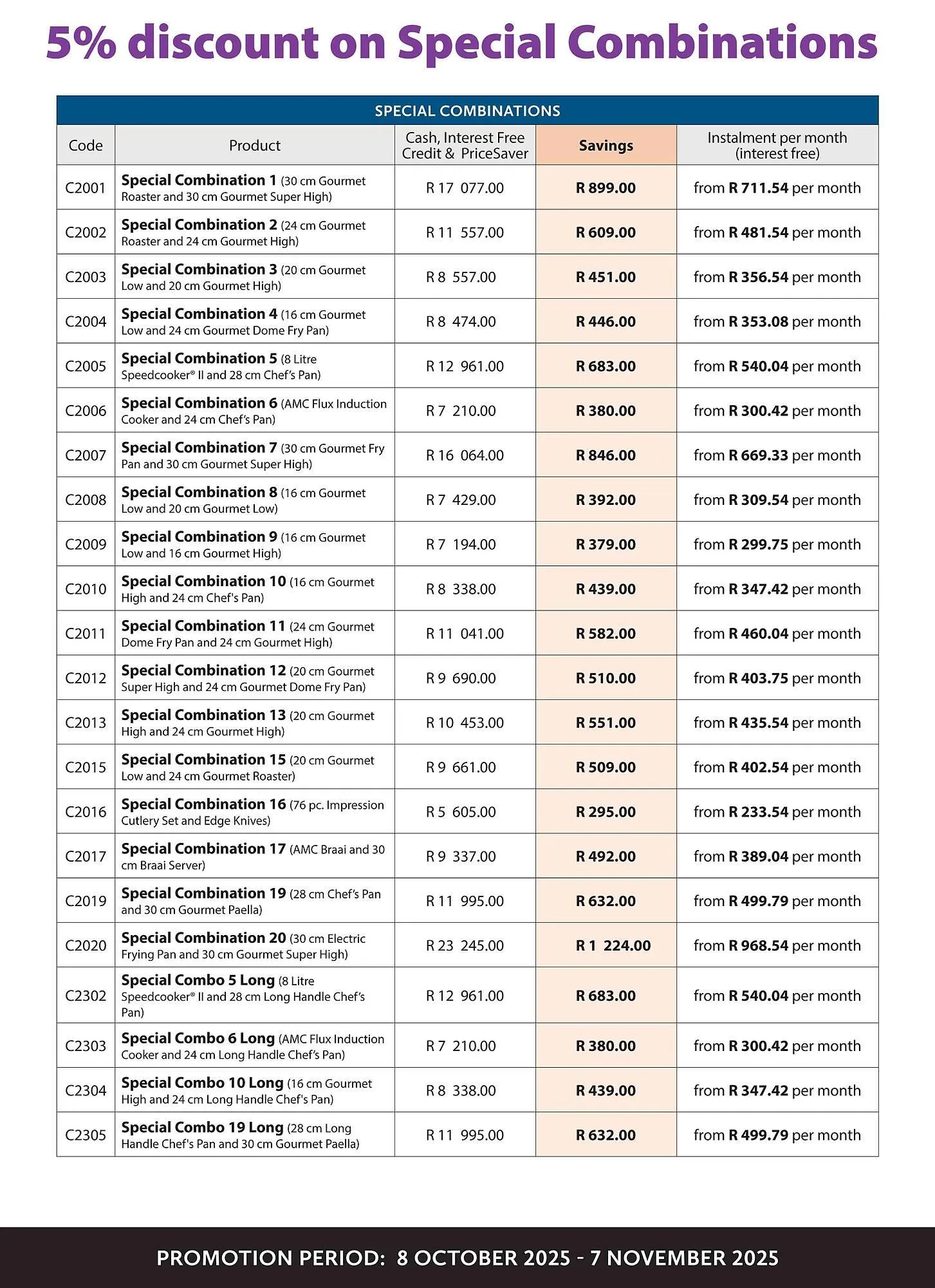 AMC Cookware catalogue from 8 October to 7 November 2025 - Catalogue Page 7