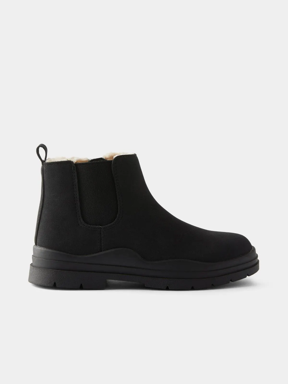 Cotton On Kids Black Bobbi Lined Gusset boots