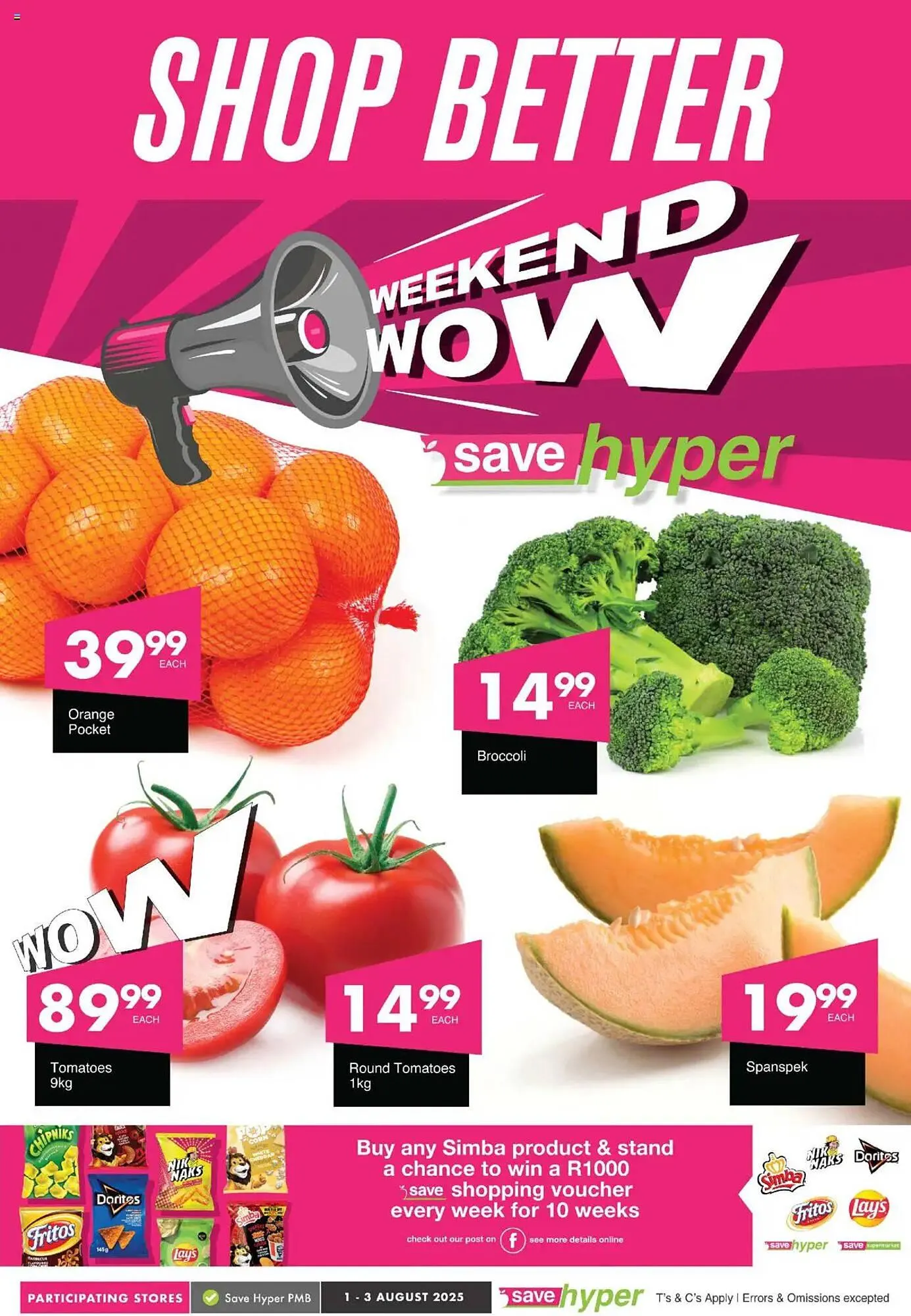 Save catalogue from 1 August to 3 August 2025 - Catalogue Page 1