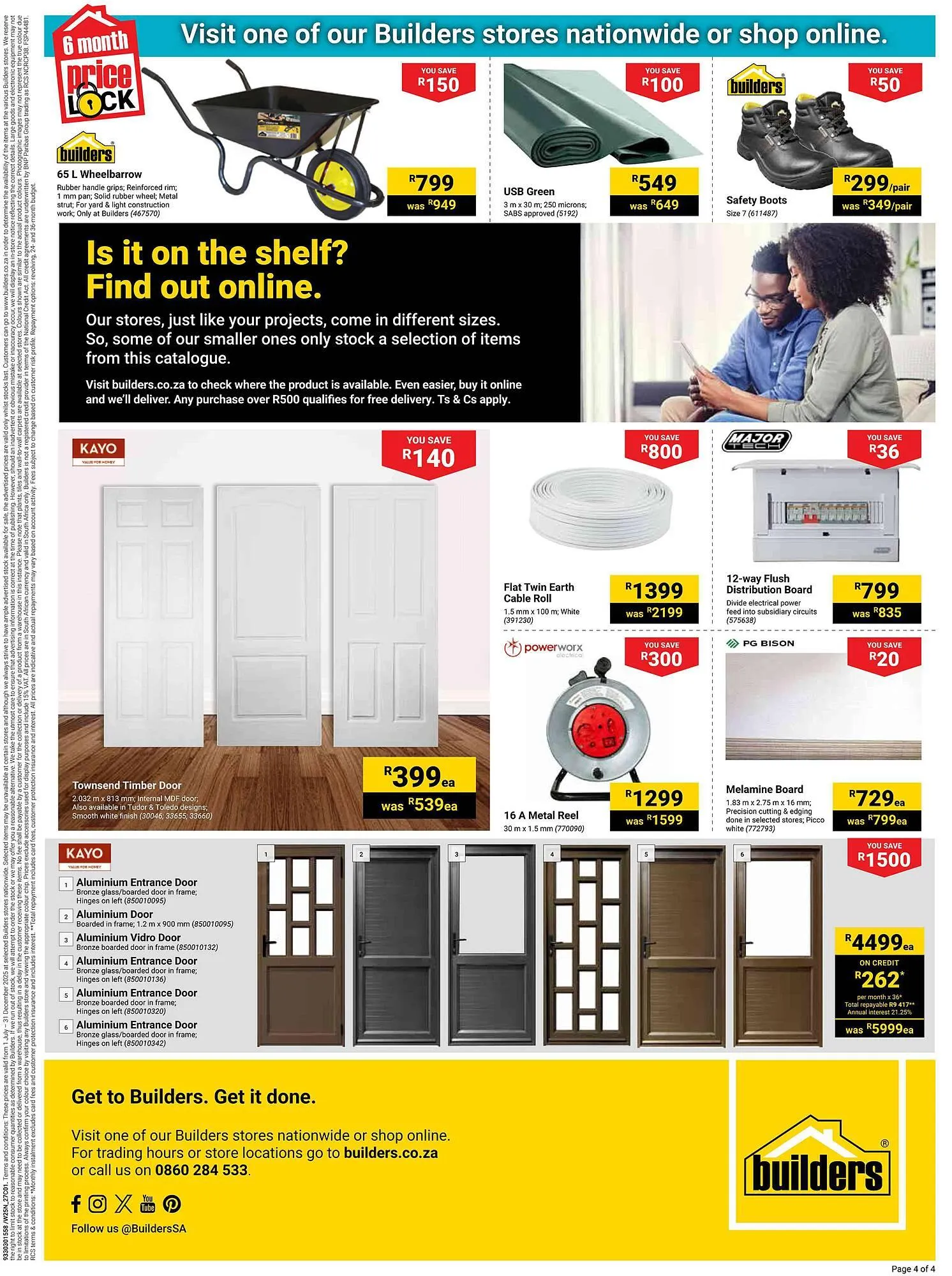 Builders Warehouse catalogue from 1 July to 31 December 2025 - Catalogue Page 4