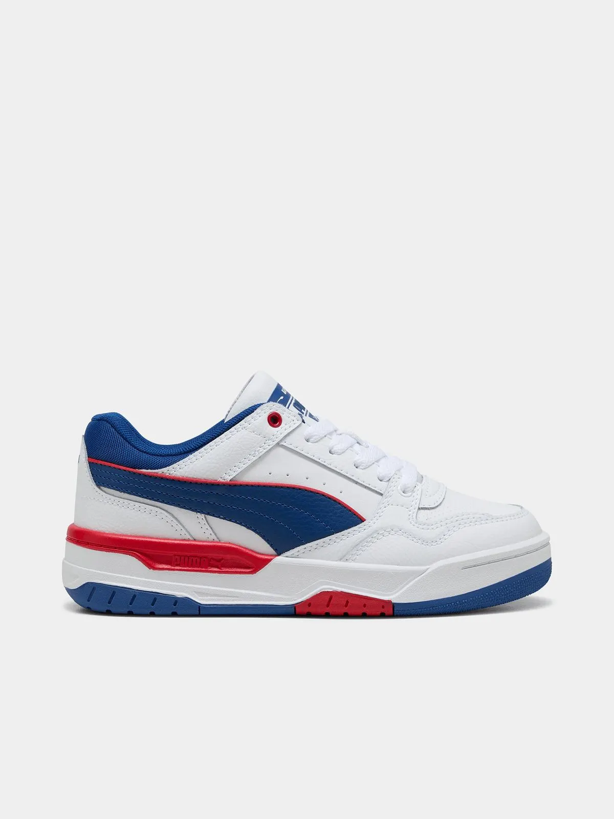 Puma Junior Rebound Retro White/Clyde Royal Sneaker