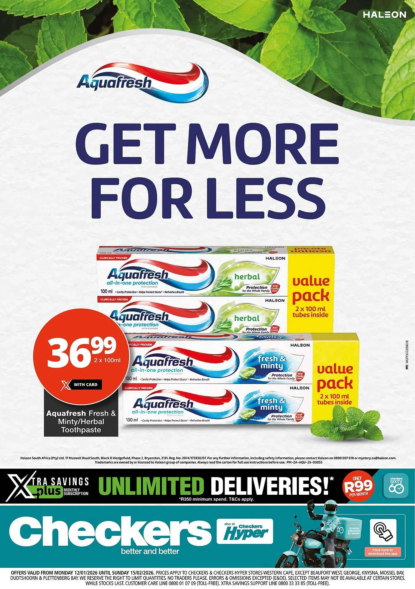 Checkers catalogue from 12 January to 15 February 2026 - Catalogue Page 1