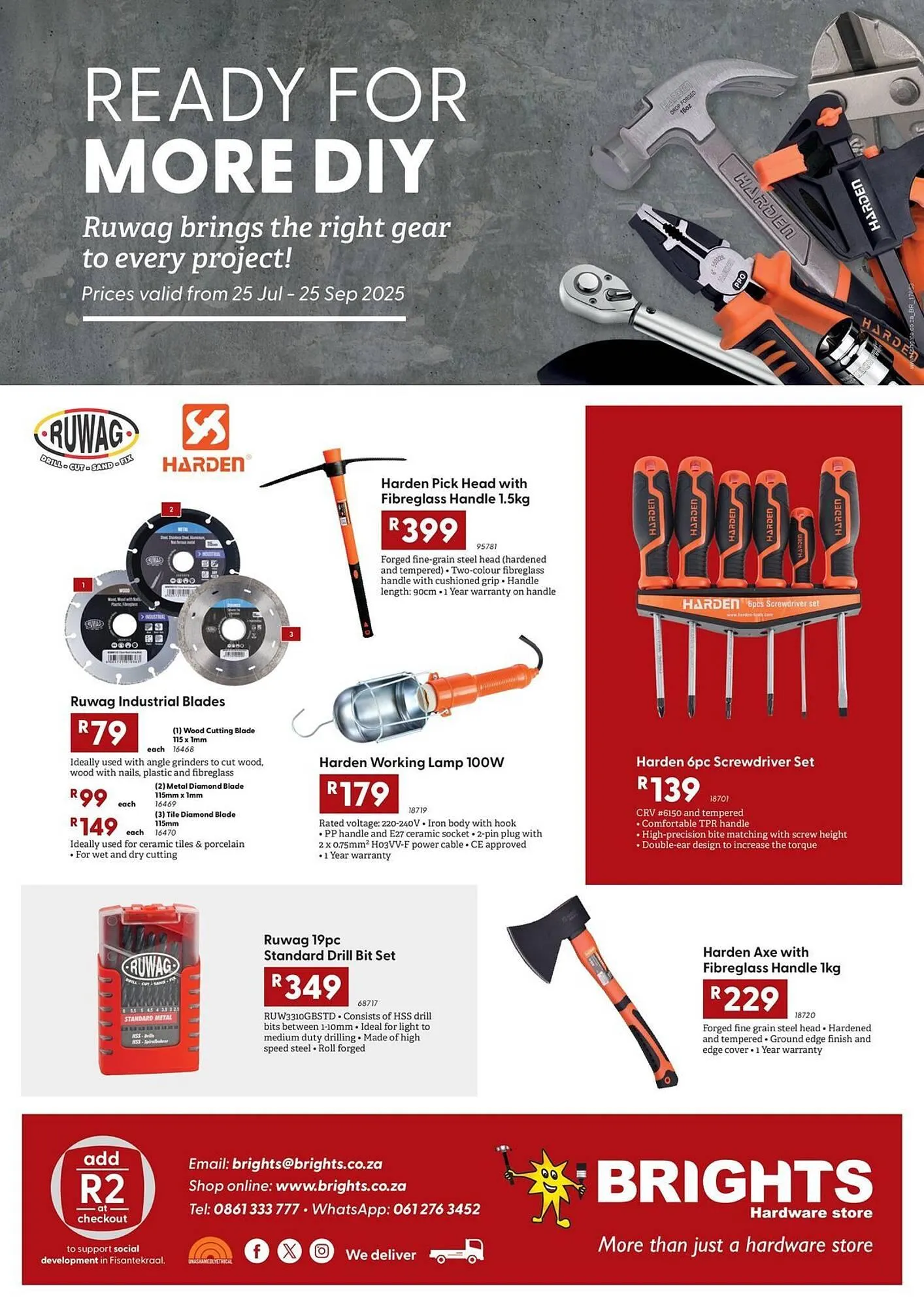 Brights Hardware catalogue from 8 August to 25 September 2025 - Catalogue Page 1