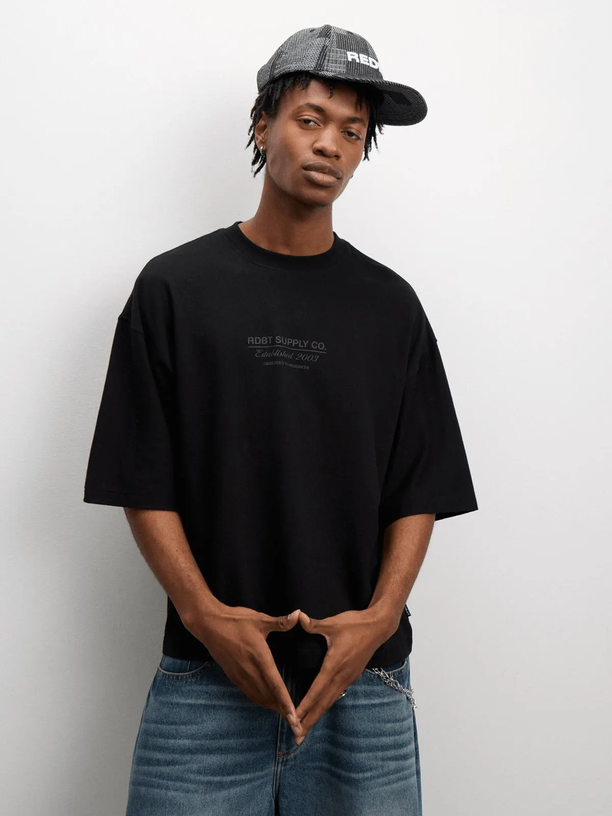 Redbat Classics Men's Boxy HD Black T-Shirt