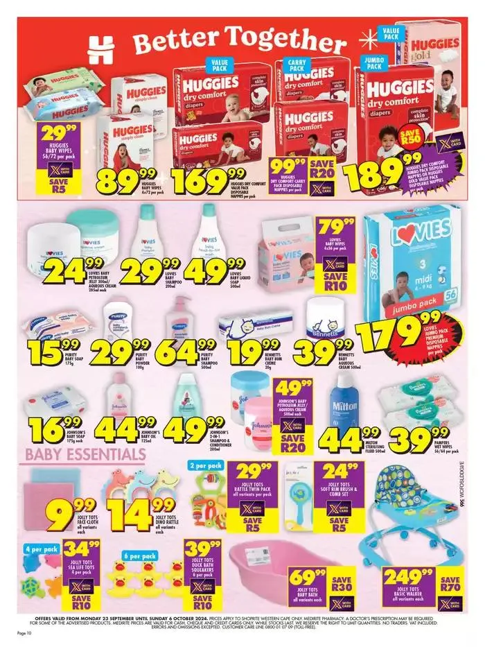 Shoprite Promise Western Cape from 24 September to 6 October 2024 - Catalogue Page 10