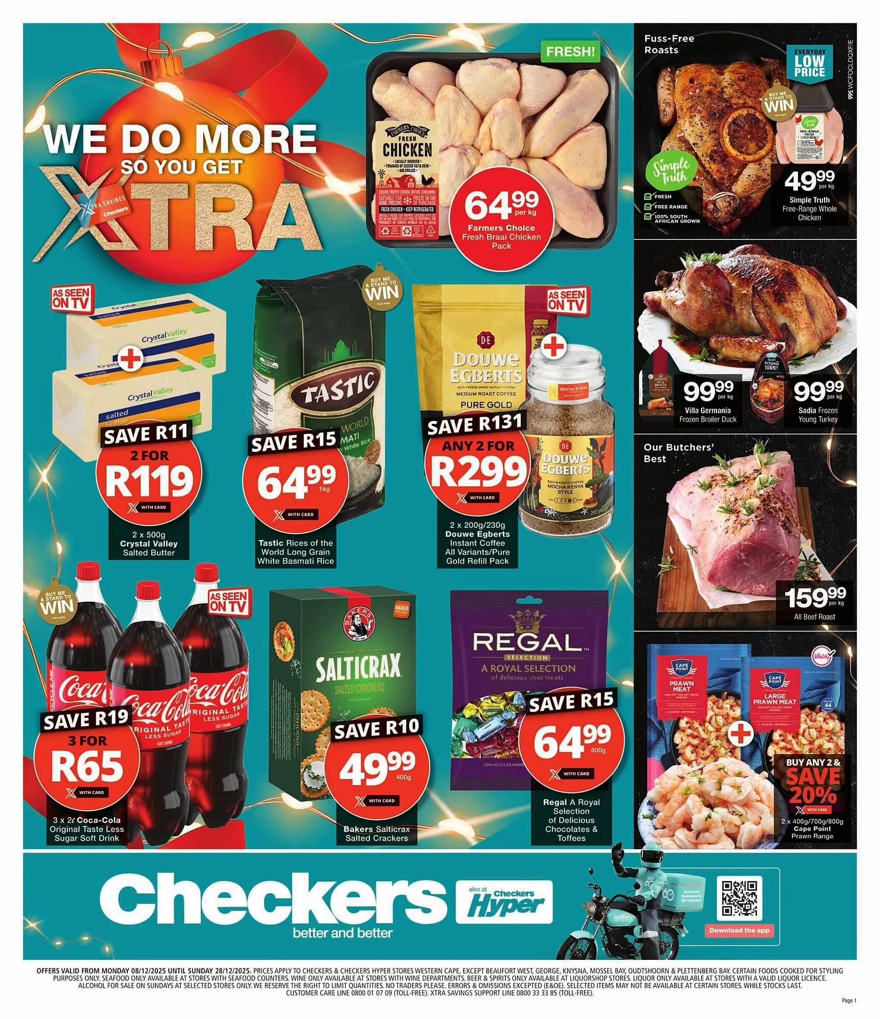 Checkers catalogue from 8 December to 28 December 2025 - Catalogue Page 1