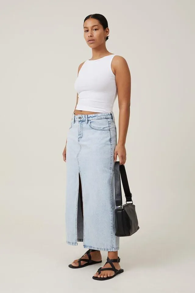 Bailey Denim Maxi Skirt