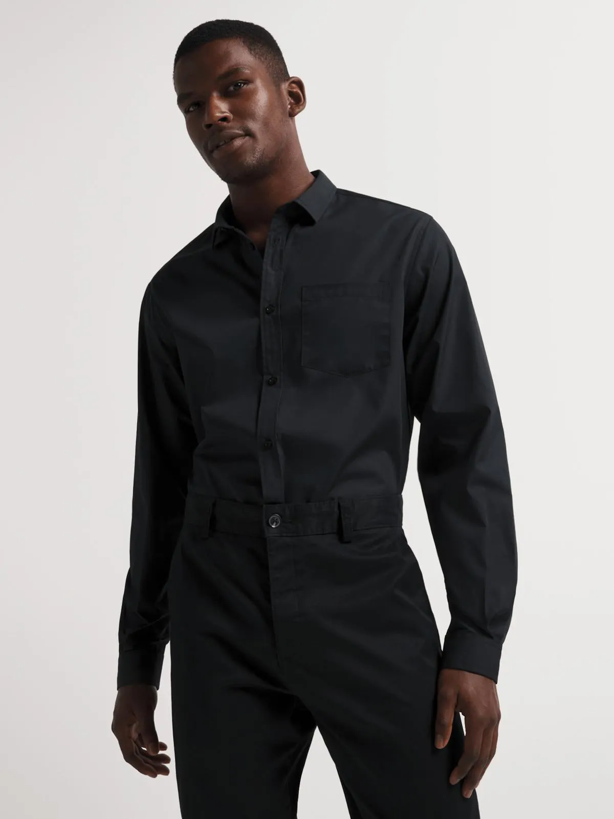 Men's Markham Regular Fit Black Shirt