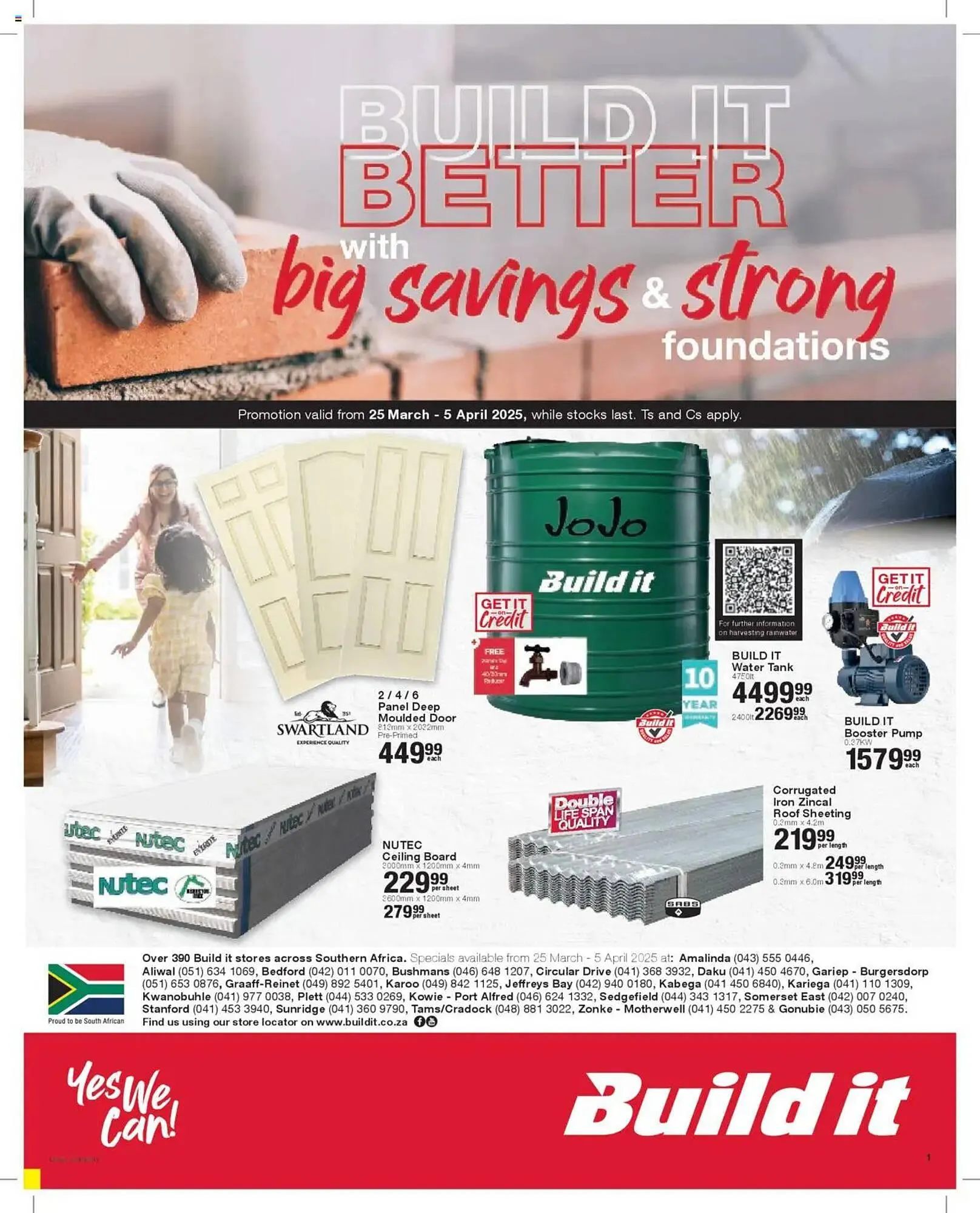 Build It catalogue from 25 March to 5 April 2025 - Catalogue Page 1