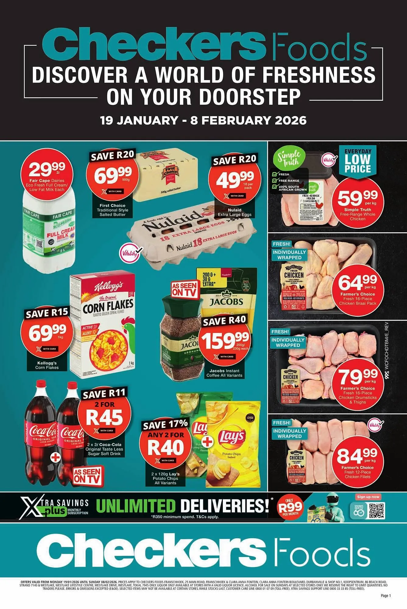 Checkers catalogue from 19 January to 8 February 2026 - Catalogue Page 1