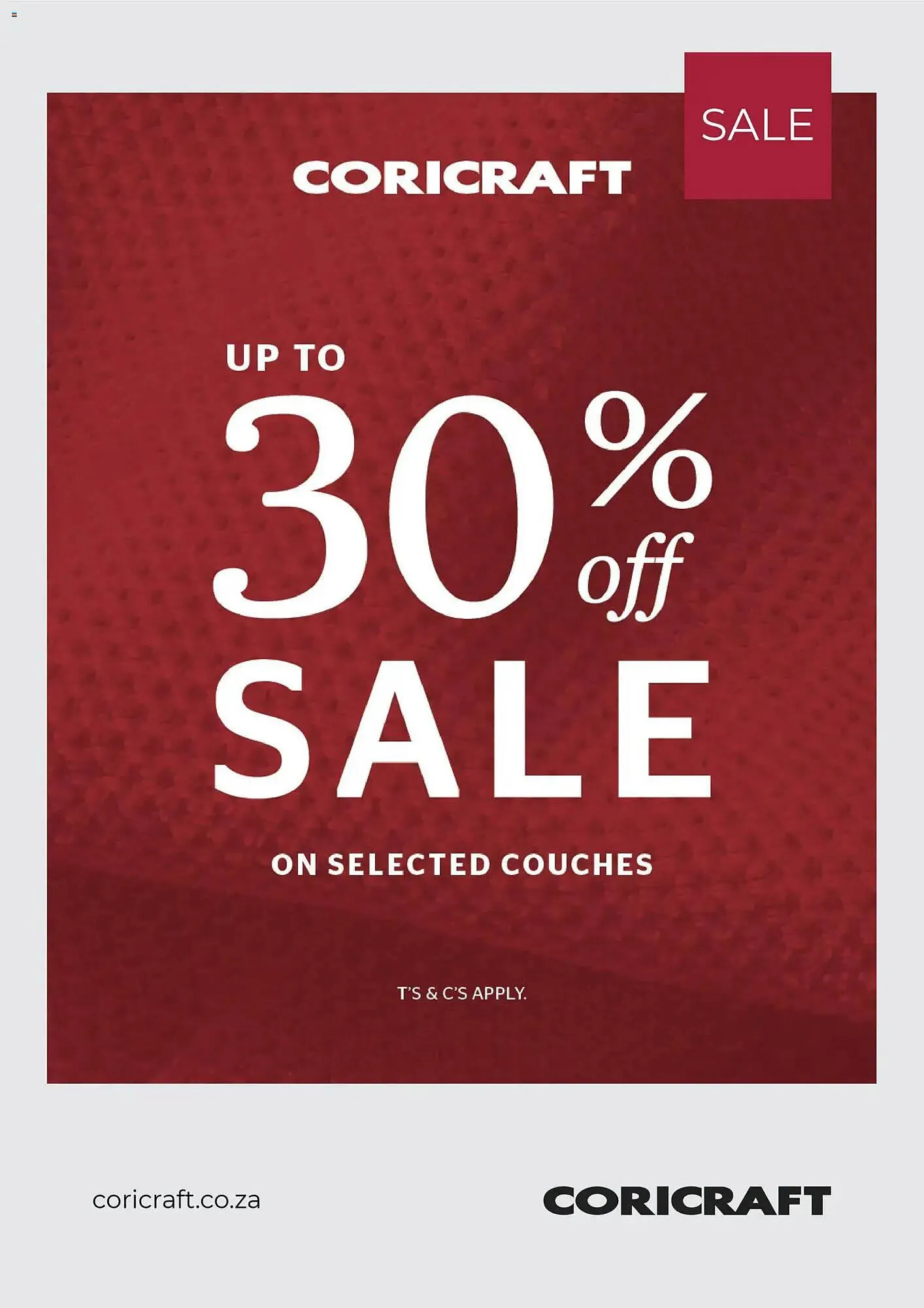 Coricraft catalogue from 31 December to 31 January 2026 - Catalogue Page 1