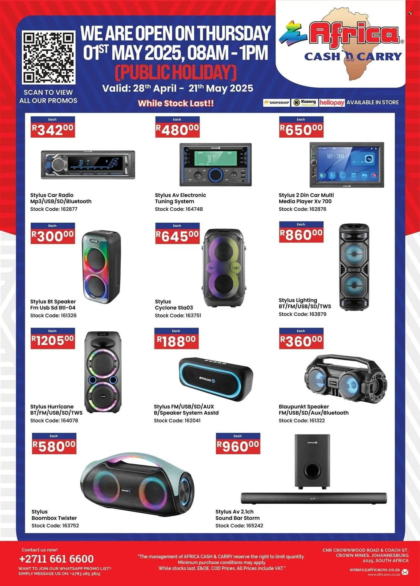 Africa Cash and Carry catalogue from 28 April to 21 May 2025 - Catalogue Page 1
