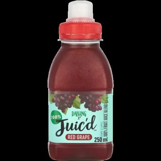 Darling Juic'd Red Grape 100% Fruit Juice Blend 250ml