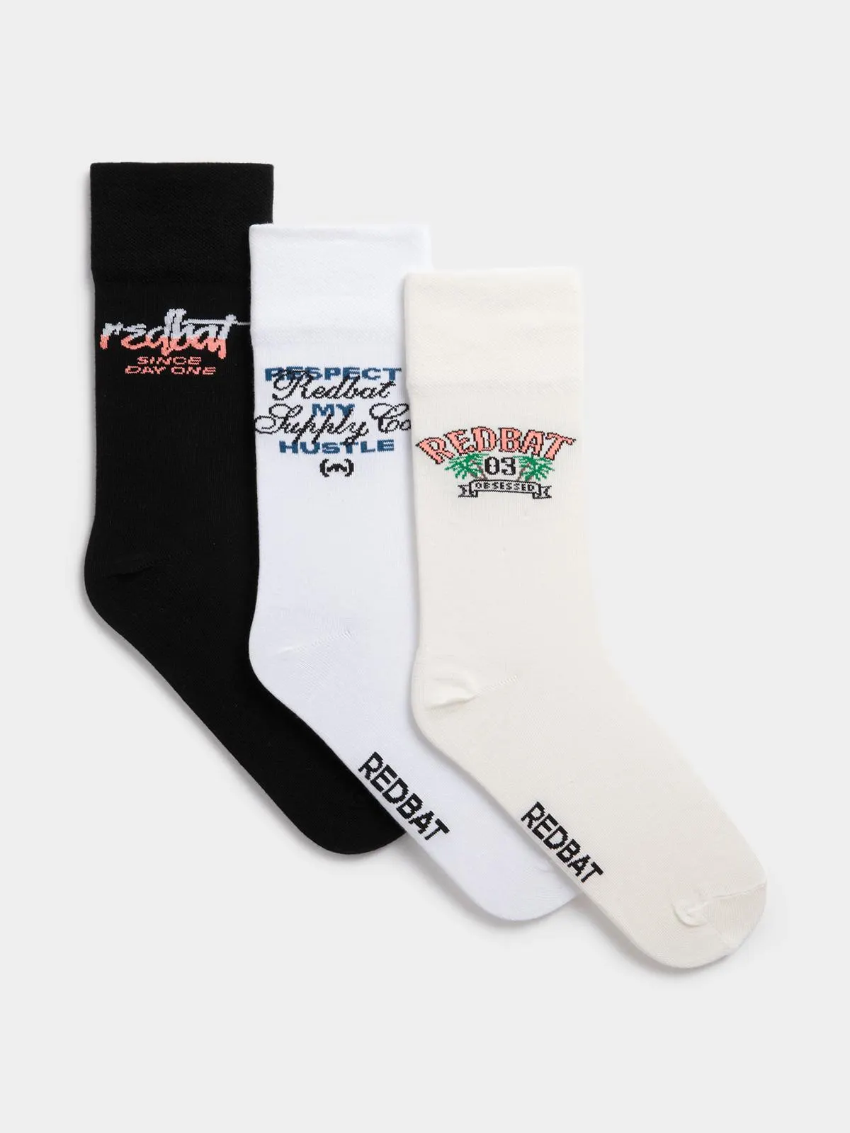 Redbat Unisex Palm Tree Novelty Crew Socks