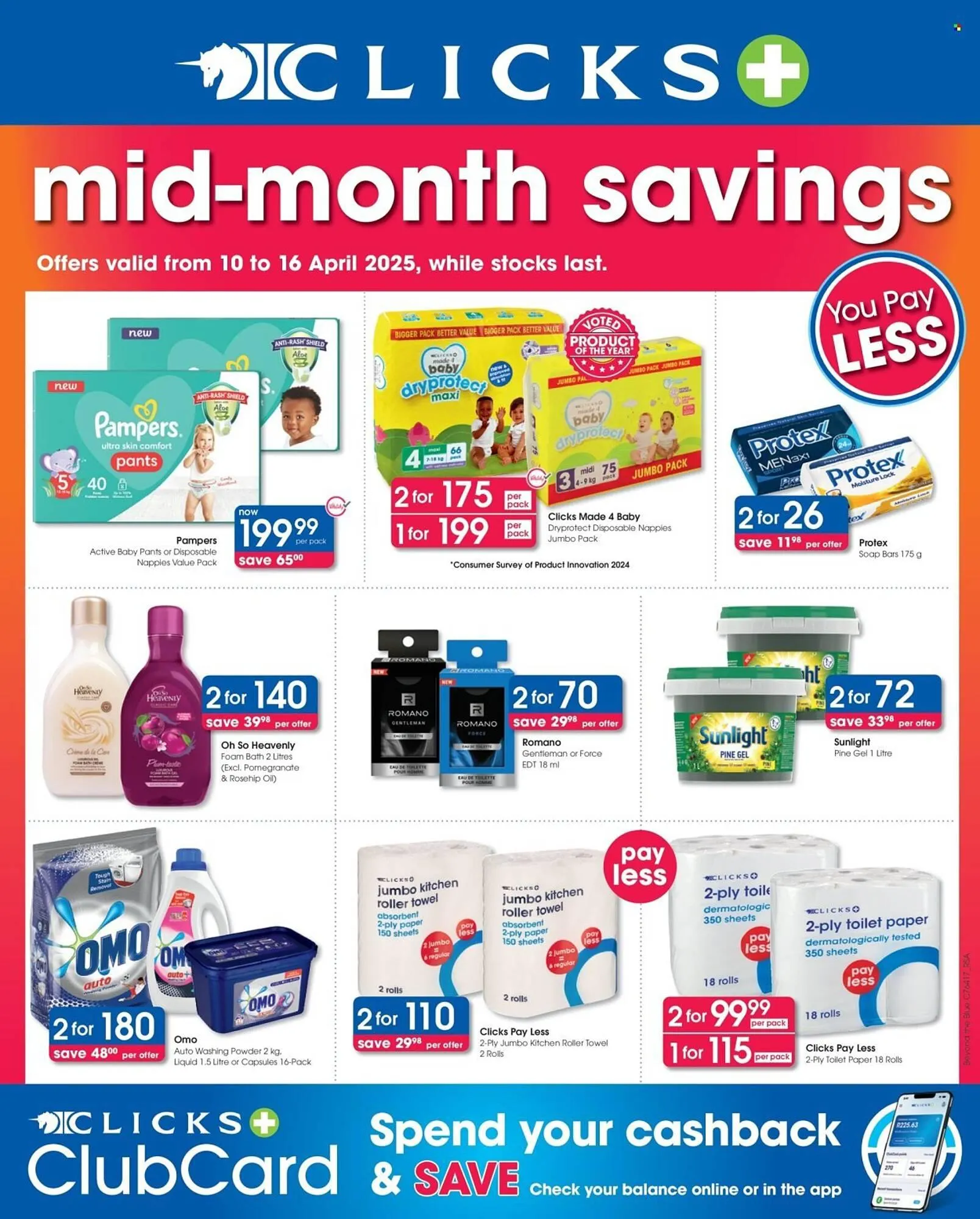 Clicks catalogue from 10 April to 16 April 2025 - Catalogue Page 1