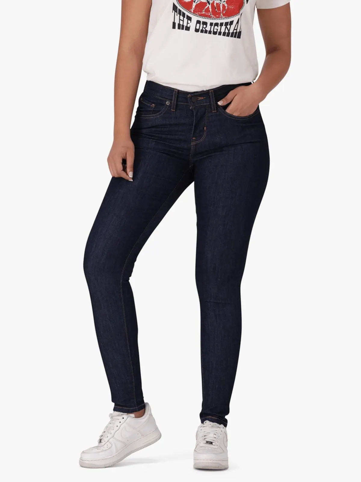 Women's Levi's Dark Indigo Curvy Super Skinny Jeans
