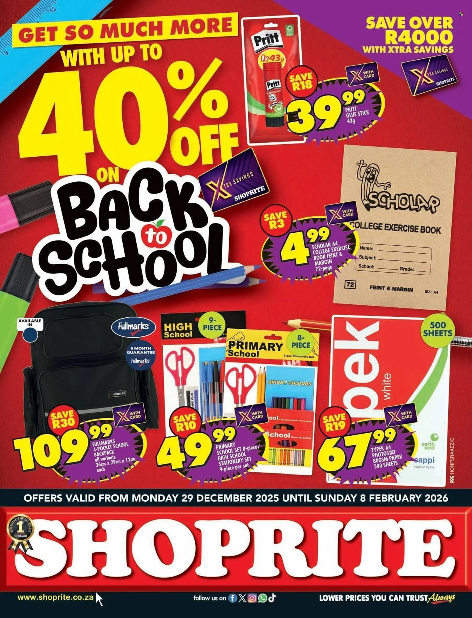Shoprite catalogue from 29 December to 8 February 2026 - Catalogue Page 1