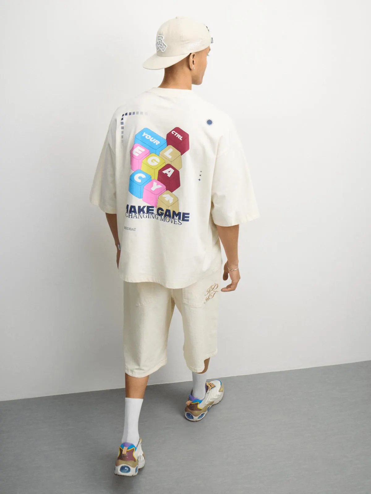 Redbat Men's Keyboard Legacy Ecru T-Shirt