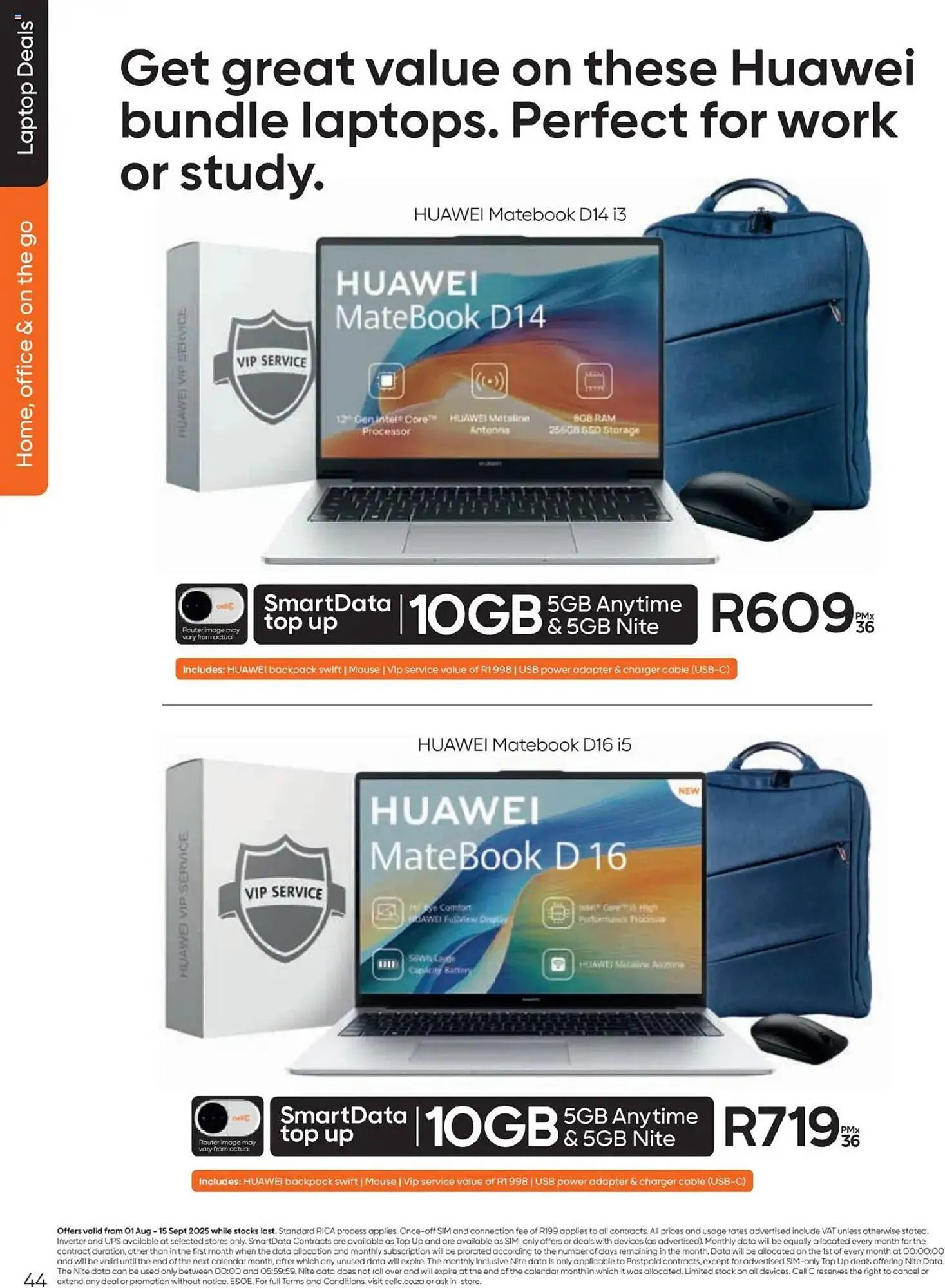 Cell C catalogue from 1 August to 15 September 2025 - Catalogue Page 44