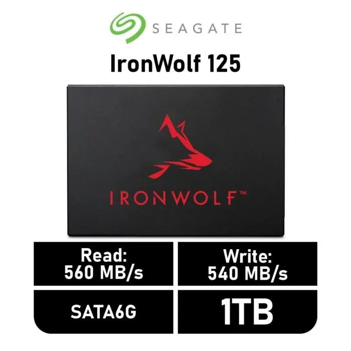 Seagate IronWolf 125 1TB SATA6G ZA1000NM1A002 2.5" Solid State Drive
