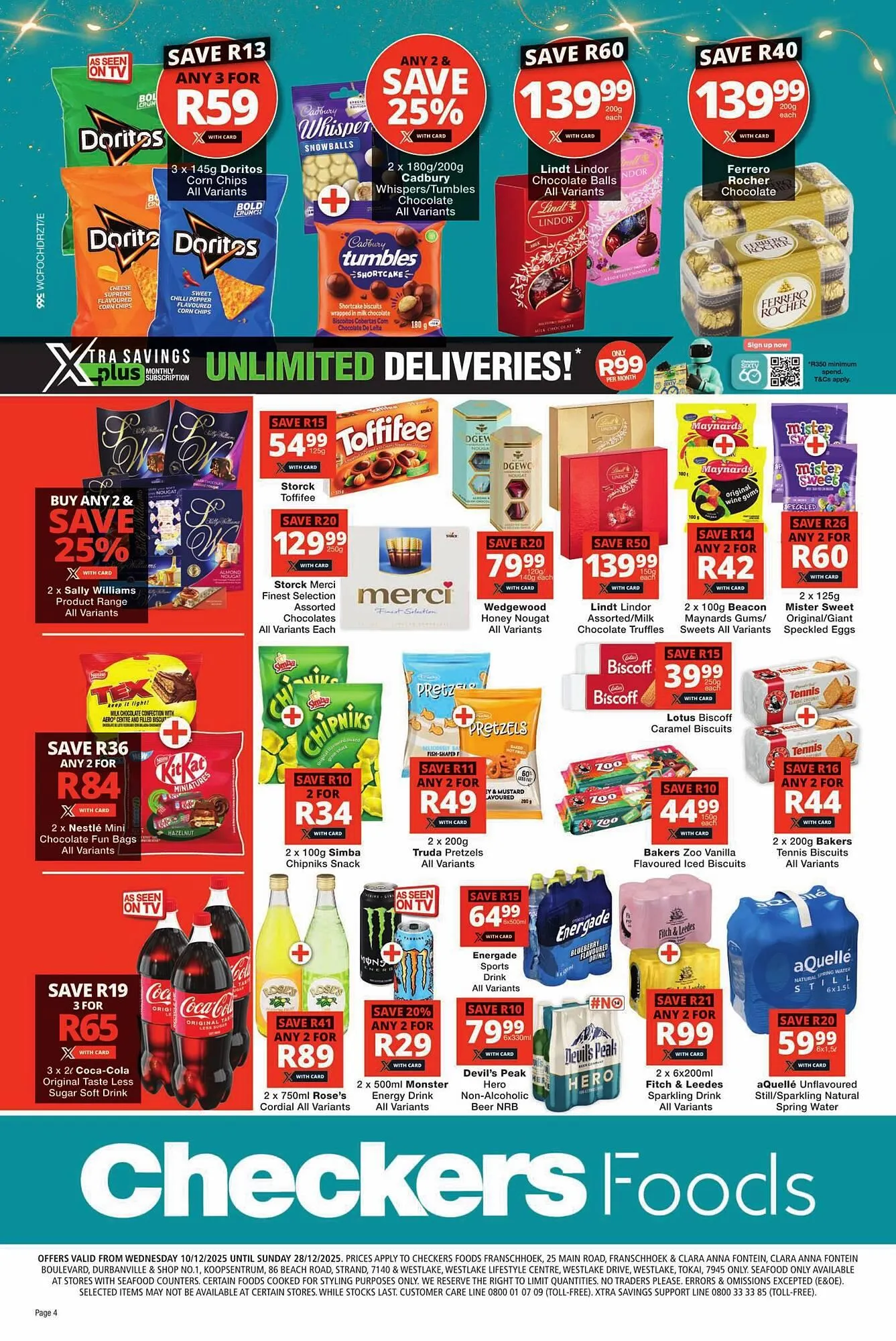 Checkers catalogue from 8 December to 28 December 2025 - Catalogue Page 4