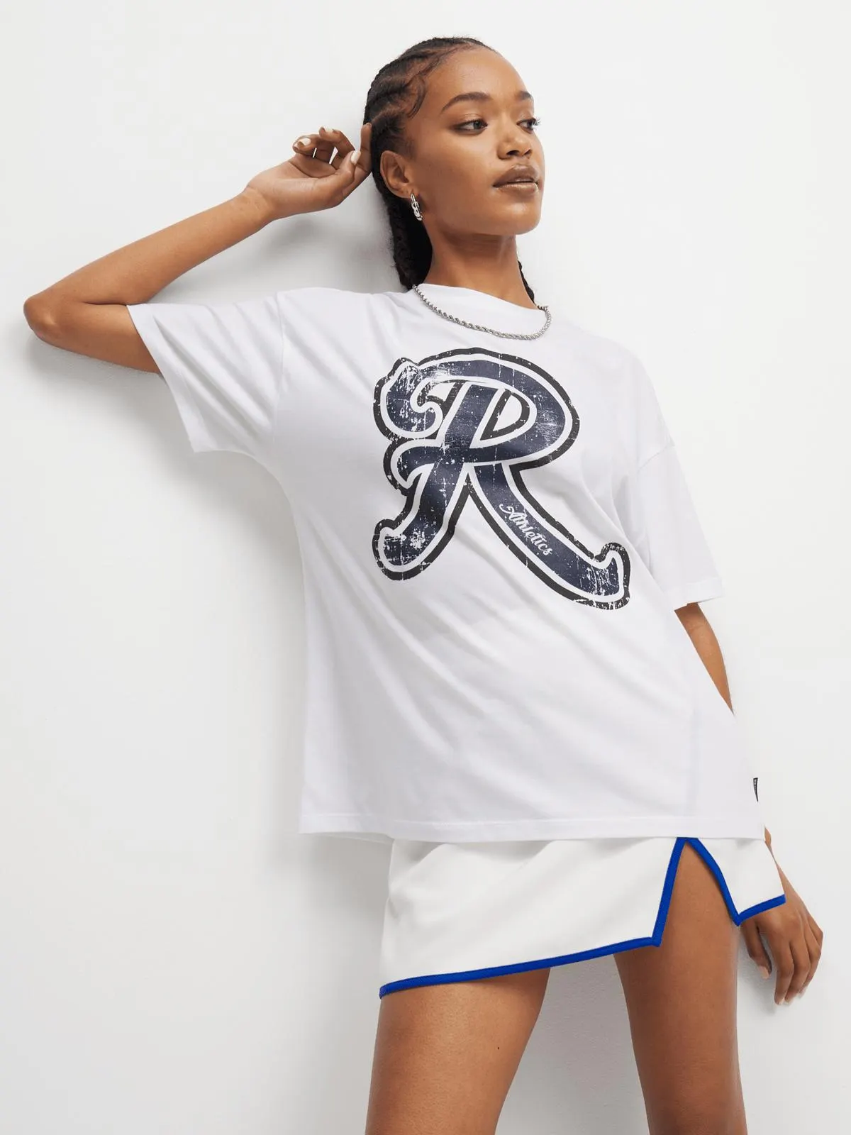 Redbat Athletics Women's White Relaxed T-Shirt