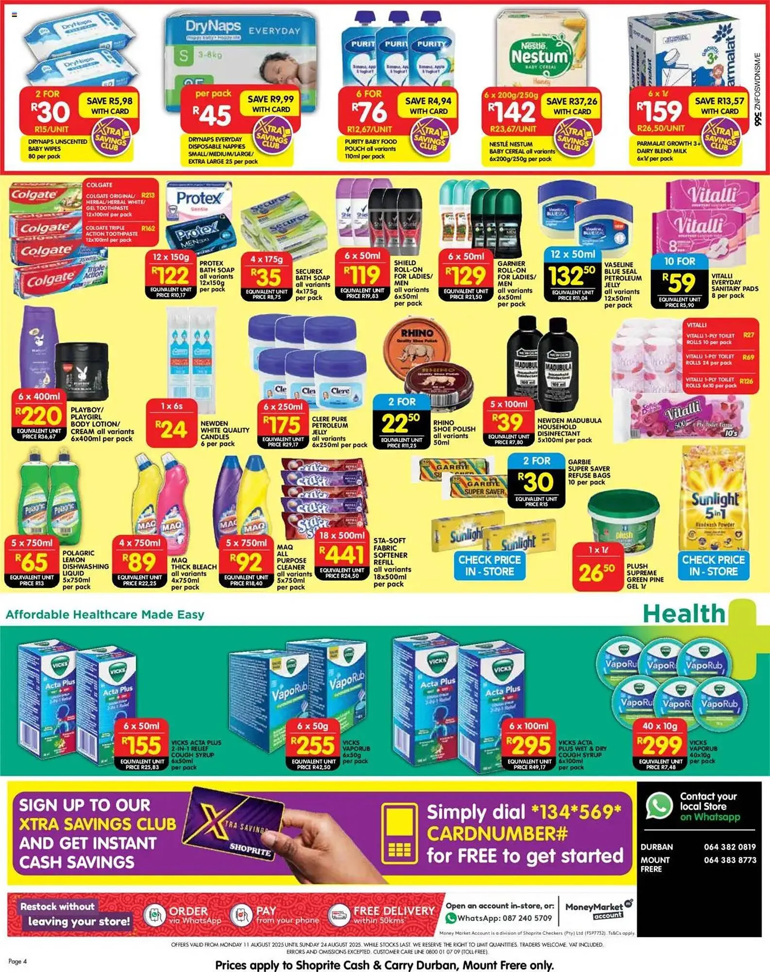 Shoprite catalogue from 11 August to 24 August 2025 - Catalogue Page 4