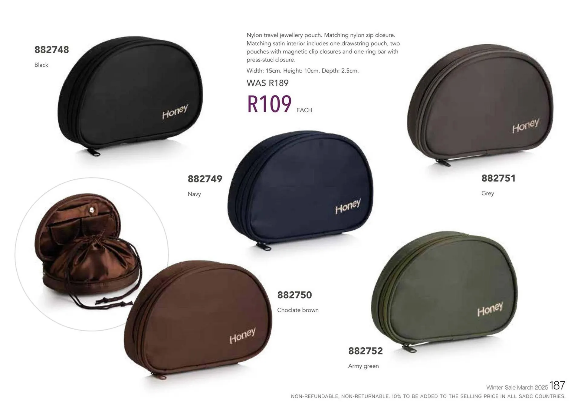 Honey Fashion Accessories catalogue from 21 March to 3 April 2025 - Catalogue Page 189