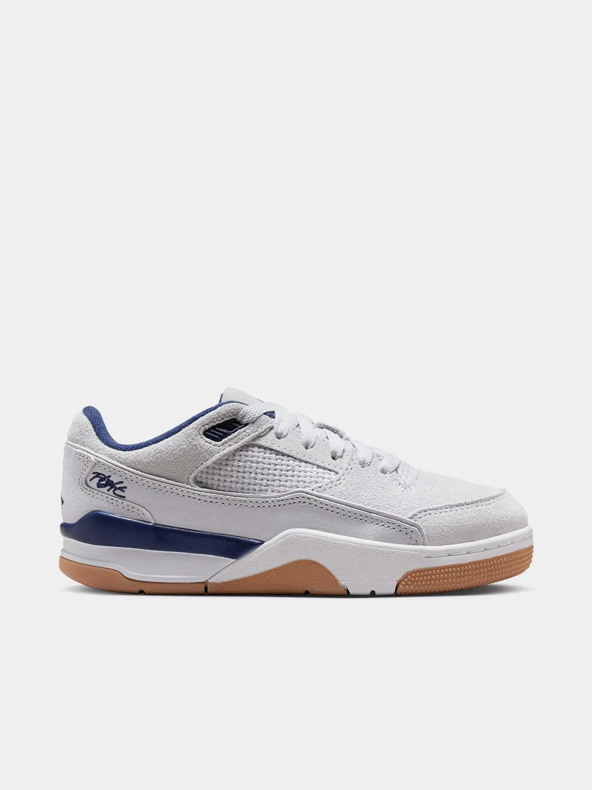 Jordan Junior Flight Court Neutral Grey/Navy Sneaker