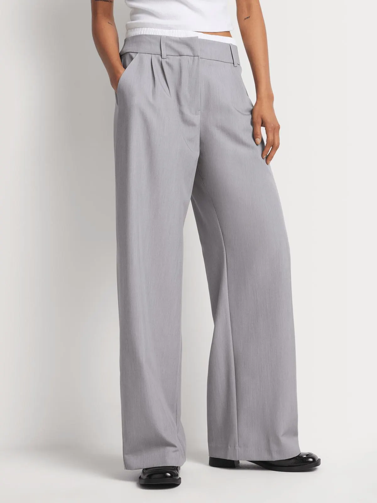 Y&G Wide Leg Peep Out Pants