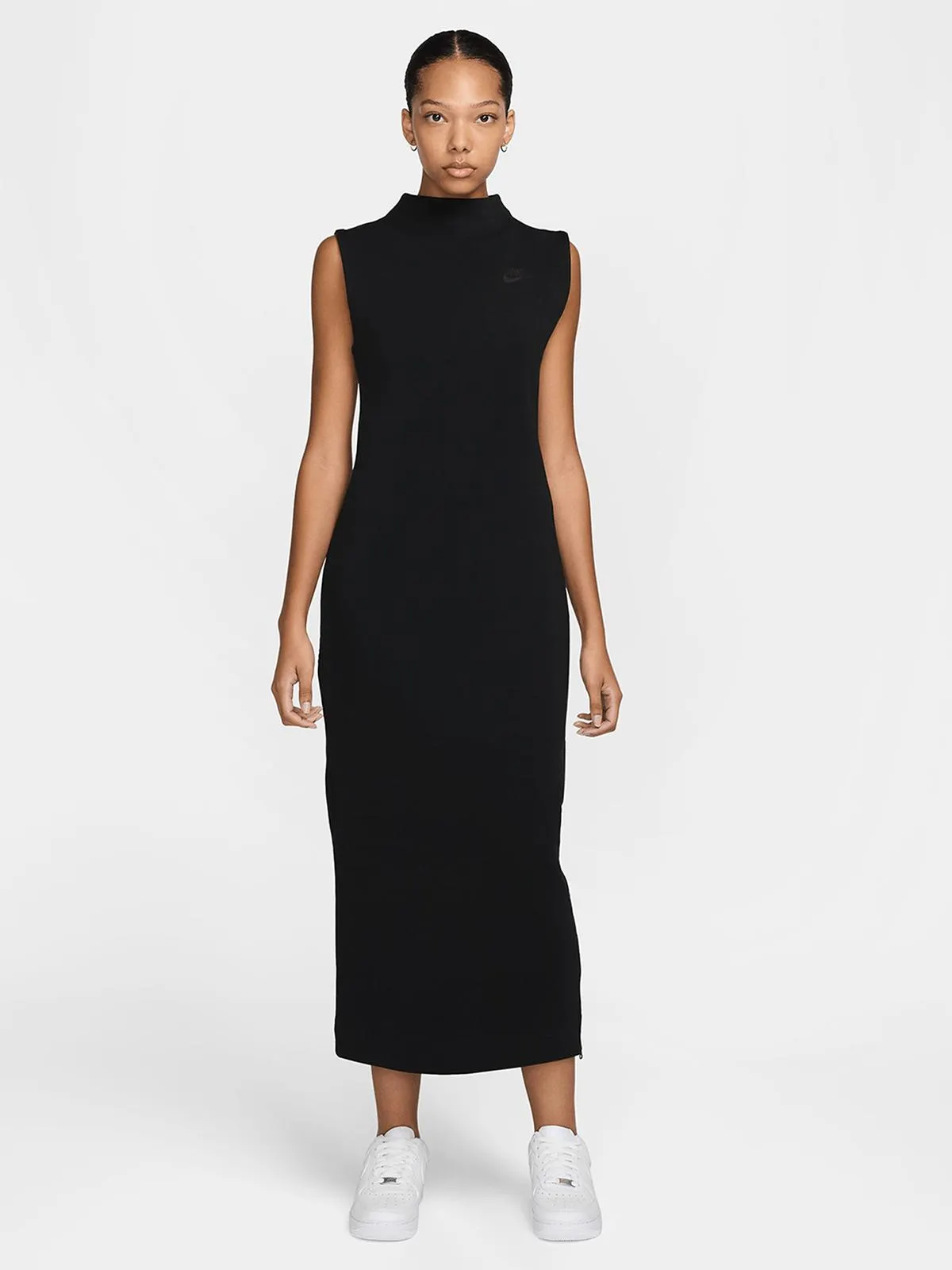 Nike Women's Nsw Tech Fleece Black Maxi Tank Dress