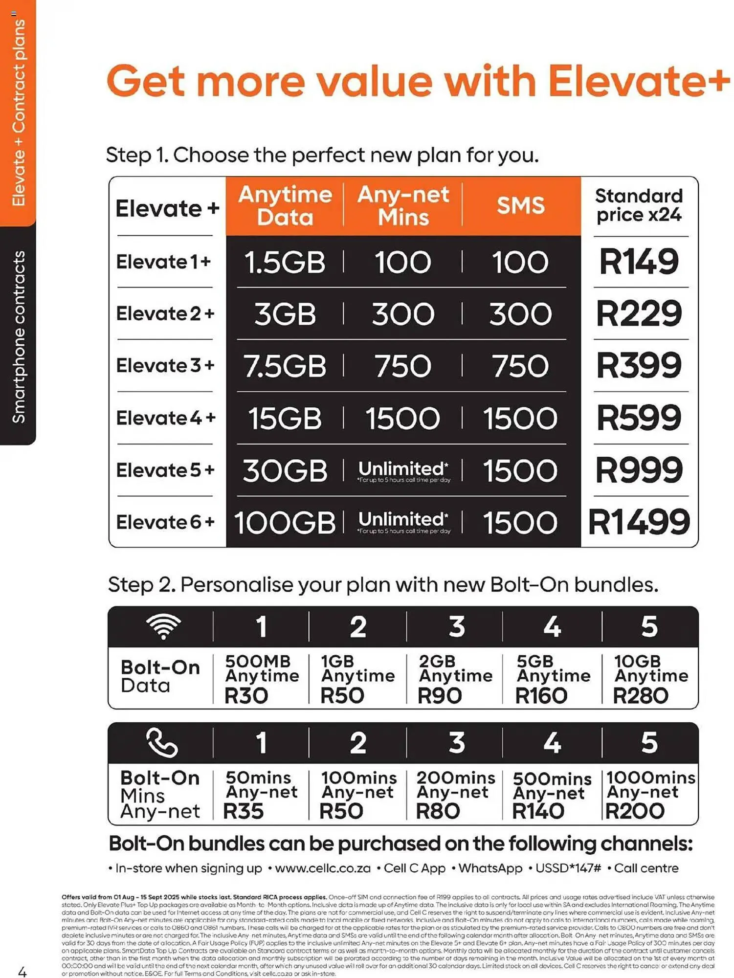 Cell C catalogue from 1 August to 15 September 2025 - Catalogue Page 4
