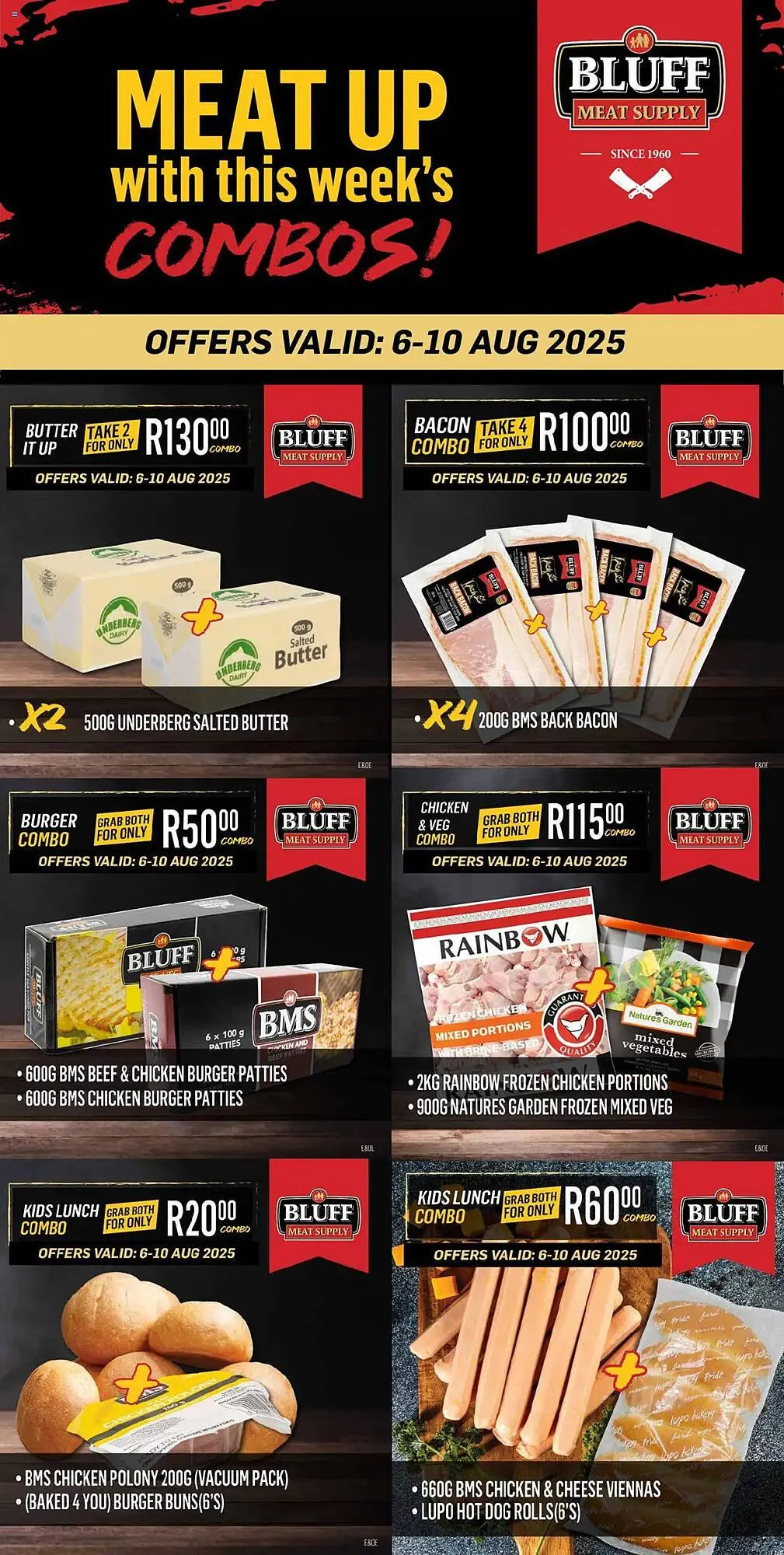 Bluff Meat Supply catalogue from 6 August to 10 August 2025 - Catalogue Page 1
