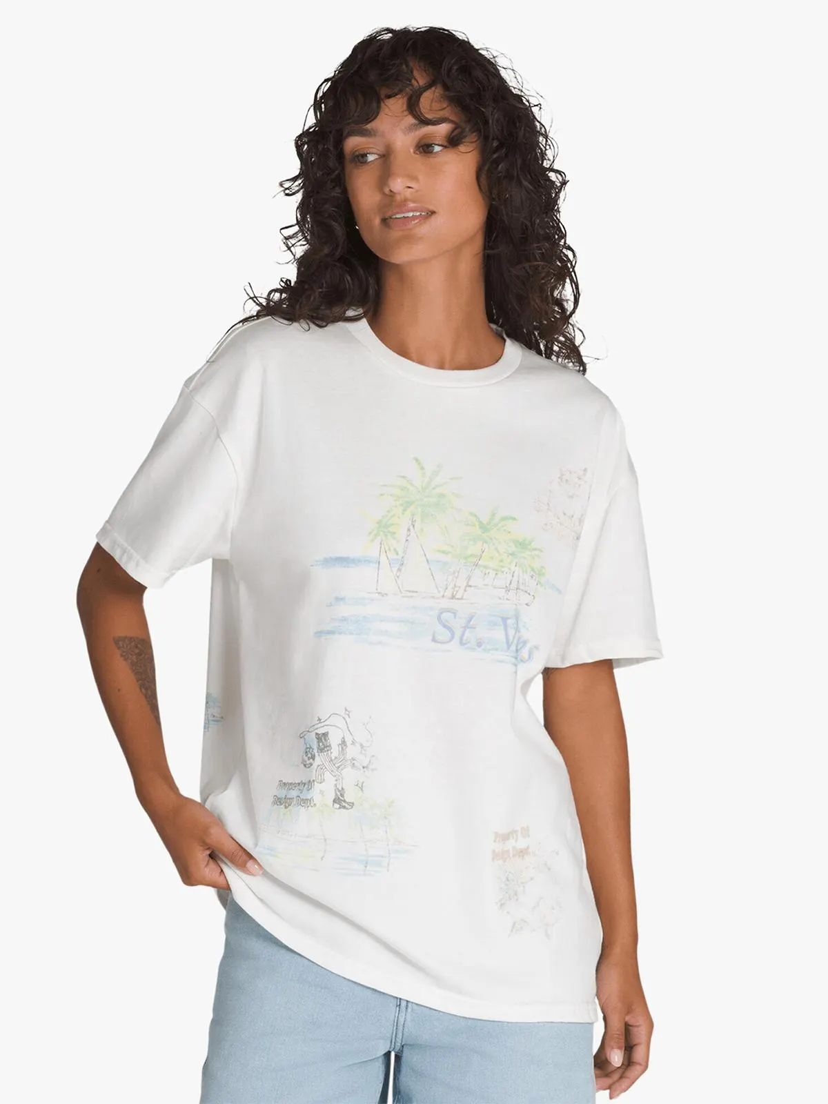 Vans Women's St. Vans White Oversized T-Shirt