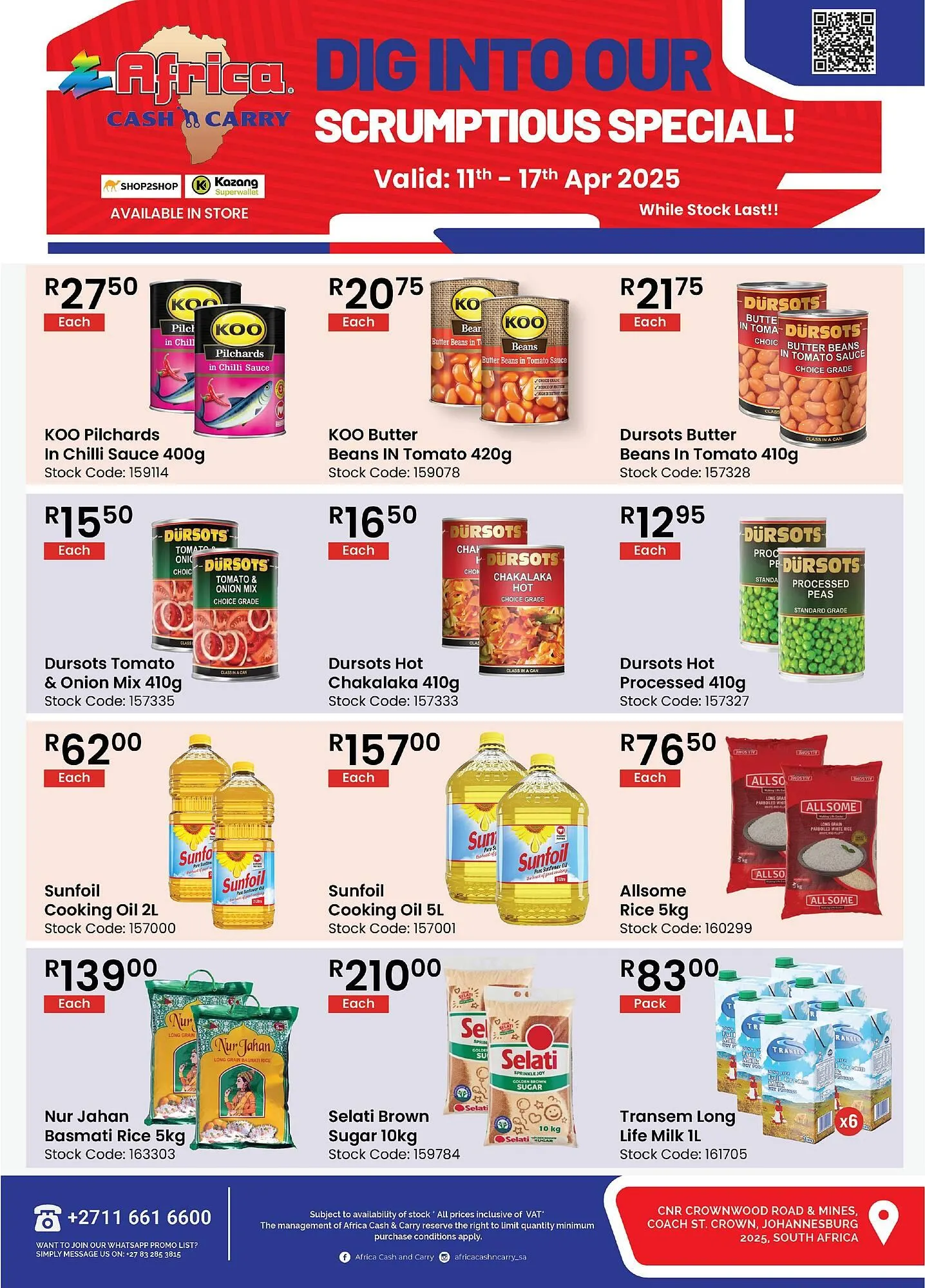 Africa Cash and Carry catalogue from 11 April to 17 April 2025 - Catalogue Page 1